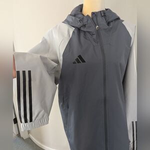 Adidas Gray Hooded Jacket